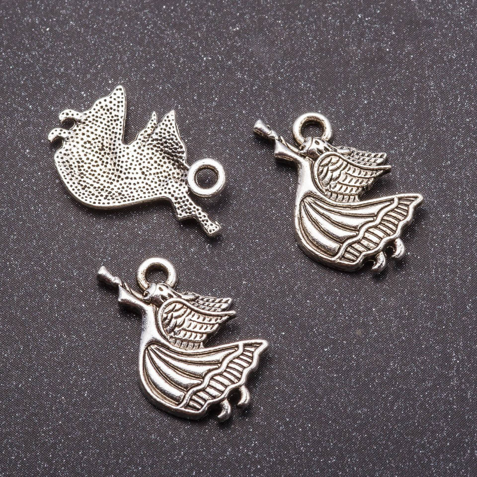 

Фурнитура подвеска Ангел 21х14мм фас.20гр. +-17шт.