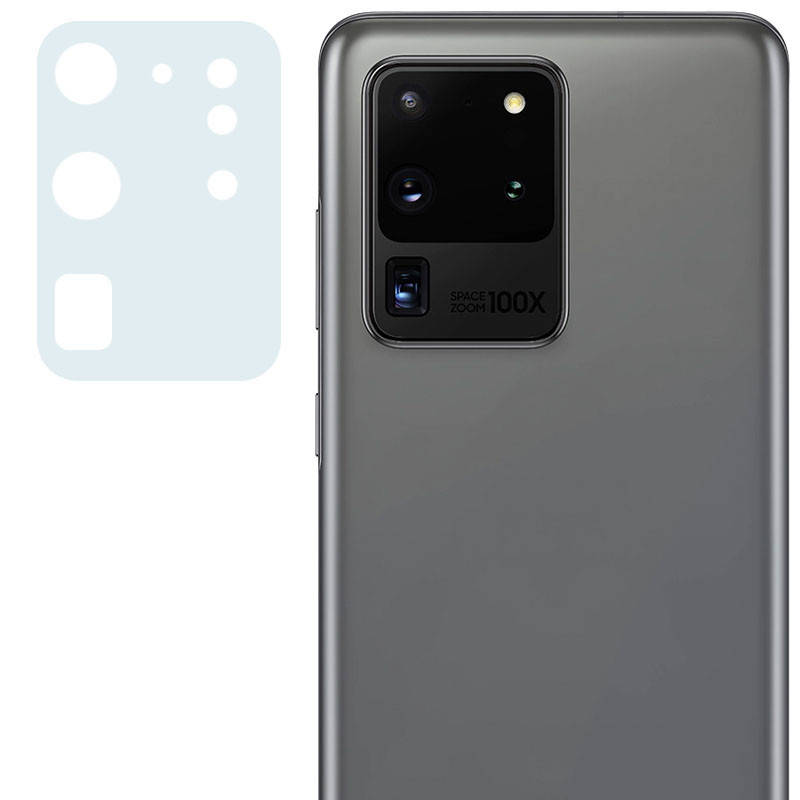 

Гибкое защитное Стекло на камеру для Samsung Galaxy S20 Ultra, Прозрачный