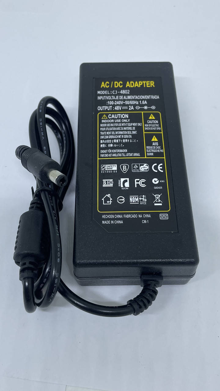 

Блок живлення адаптер в пластиці 48V 2А (96W) з мережевим шнуром
