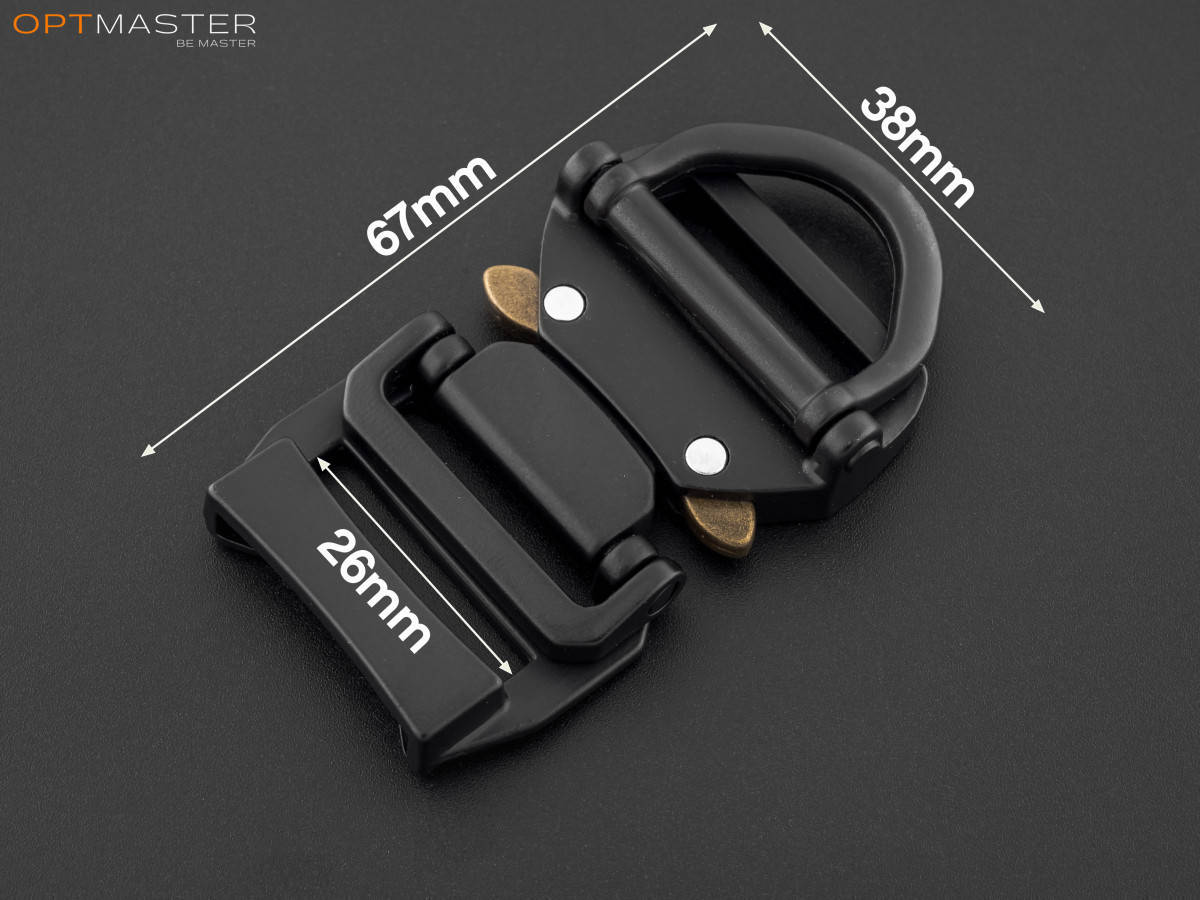 

Застёжка фастекс 25мм металлический арт.2581, чёрный, Черный