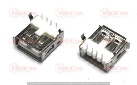 

01-08-031. Гнездо USB тип A монтажное, 90°