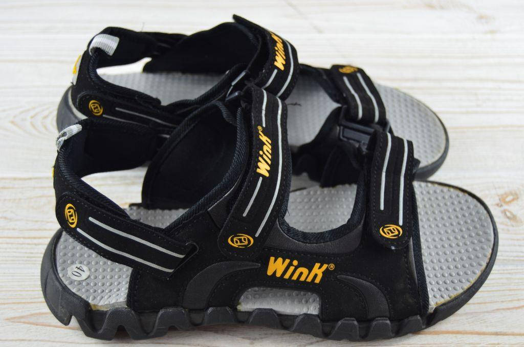 

Мужские сандали WINK 112-11-п чёрные ПВХ, Черный