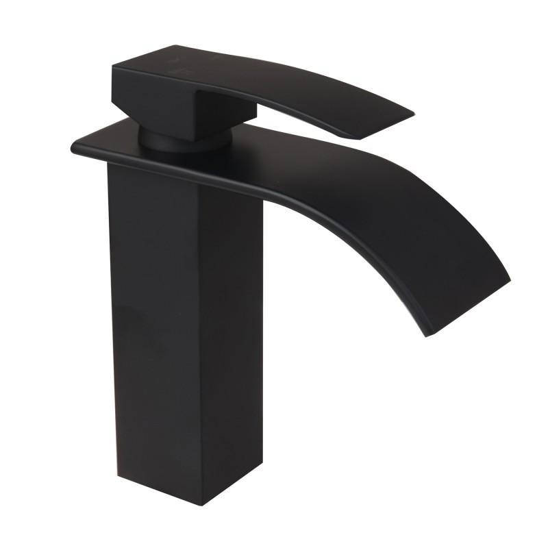 

Черный смеситель для умывальника Yoka Niagara Black