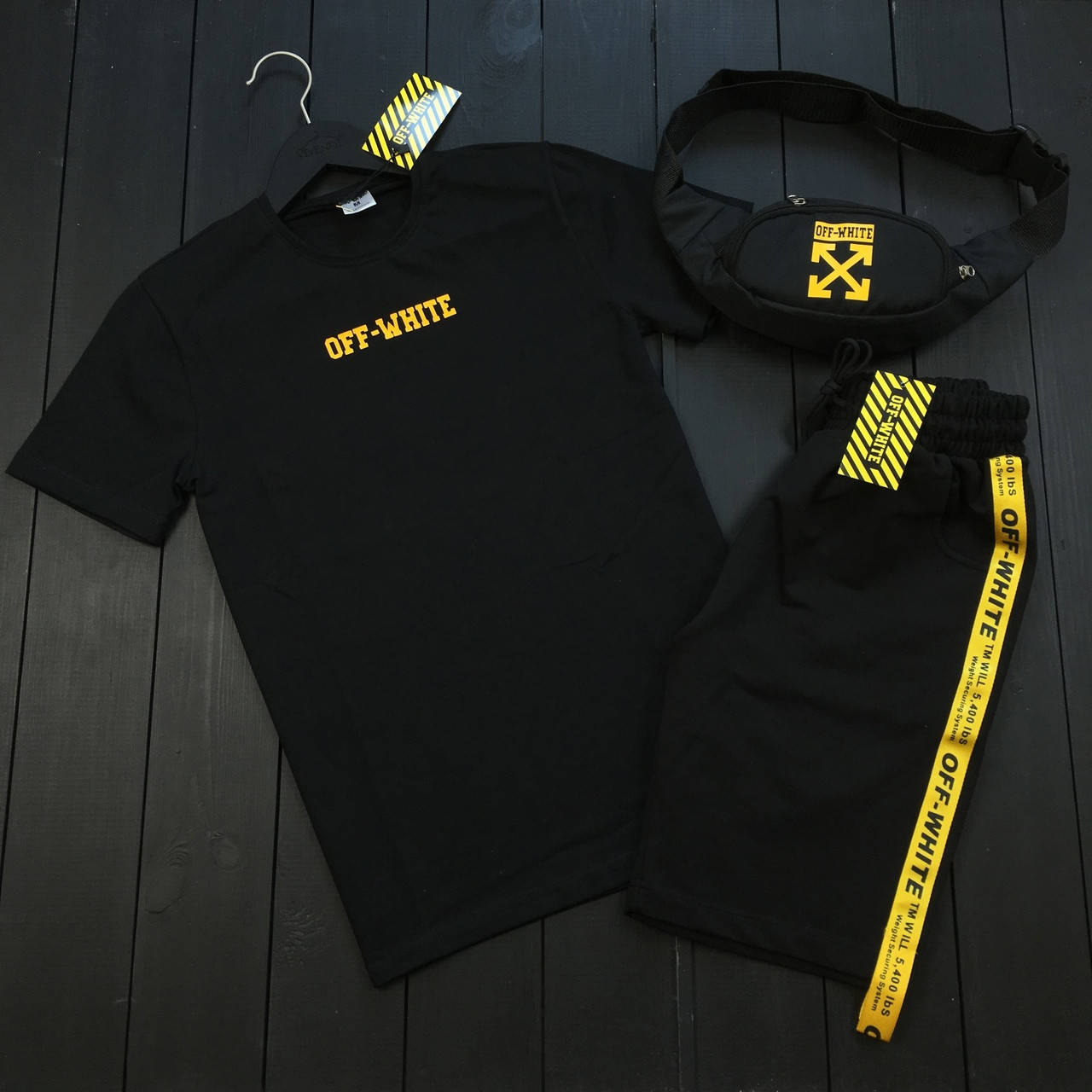 

Мужская футболка и шорты офф вайт, Off-white, Черный