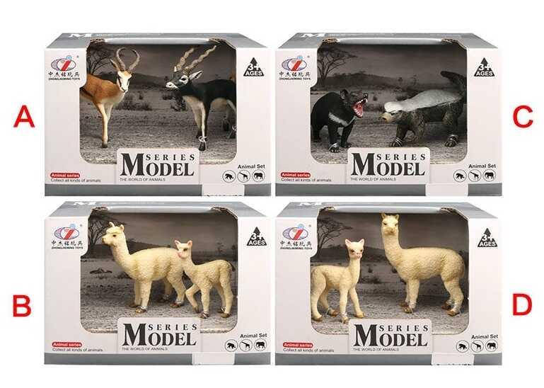 

Набор животных Q 9899 A32 (72/2) "Дикие животные", 4 вида, в коробке