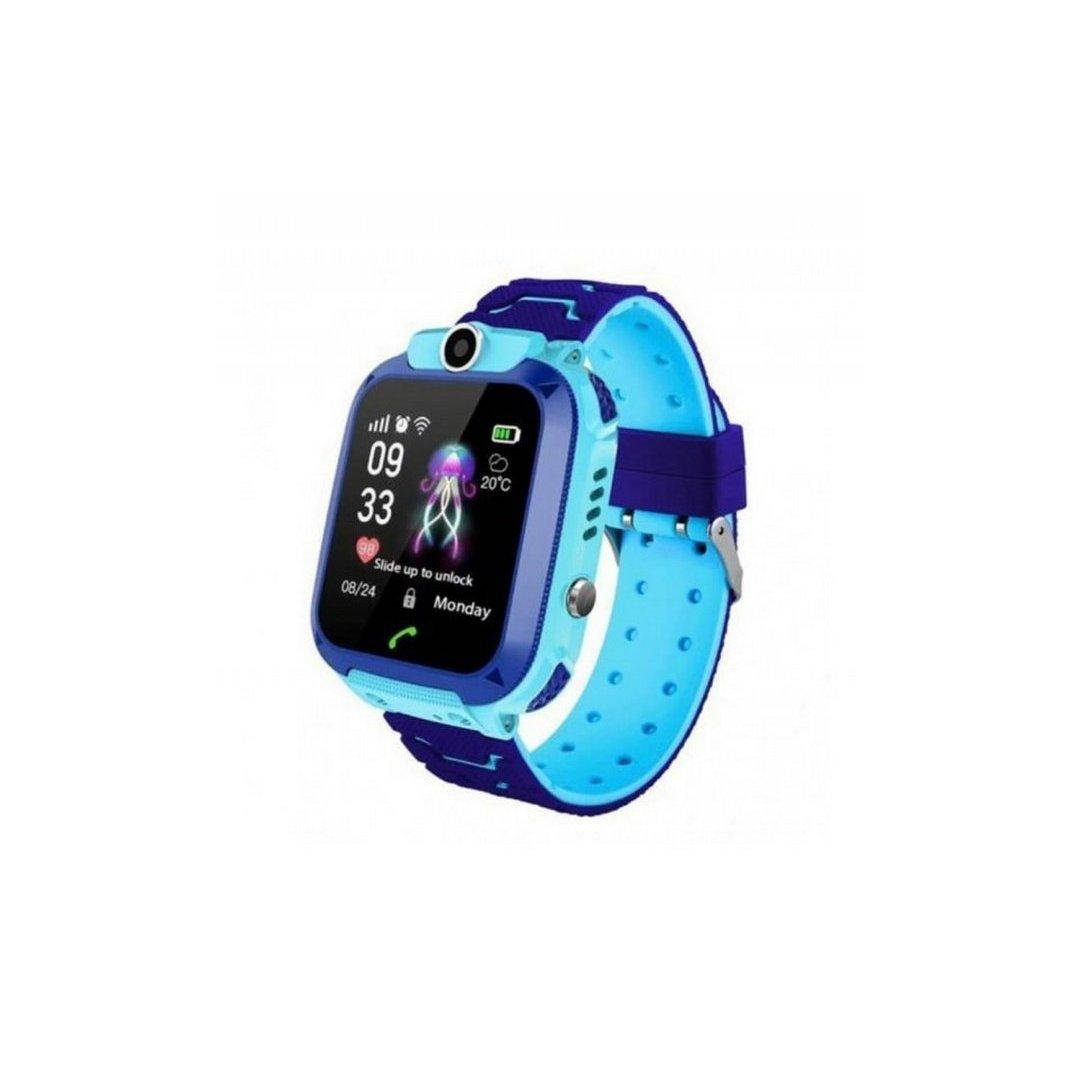 

Детские смарт-часы Smart Baby Watch Q12 с GPS и влагозащитой IP67 Голубые