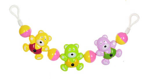 

Погремушка-растяжка на коляску "Агуша" мишки