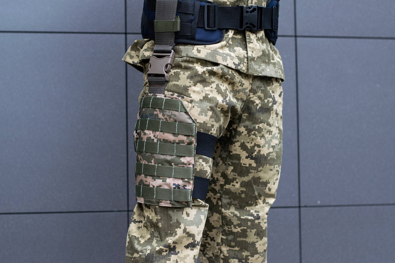 

Набедренная платформа разгрузка со стропами молли UkrCossacks ММ14 камуфляж пиксель