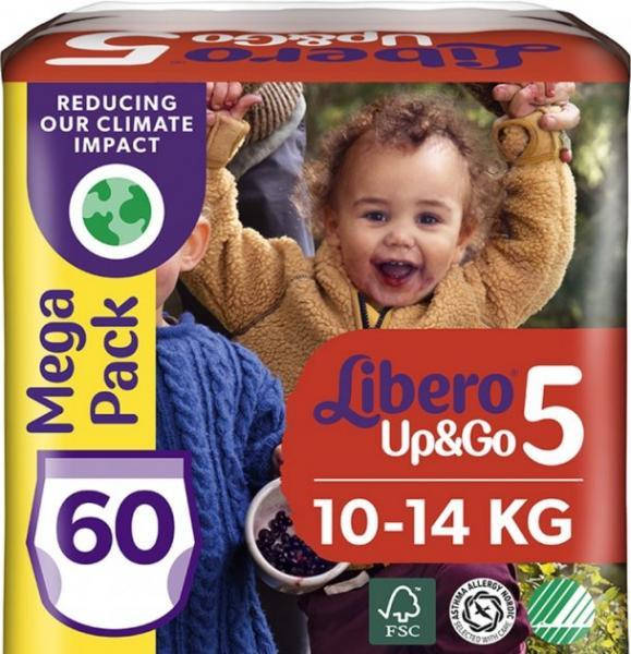 

Libero Трусики Up&Go 5 Maxi Plus (10-14 кг) 60шт
