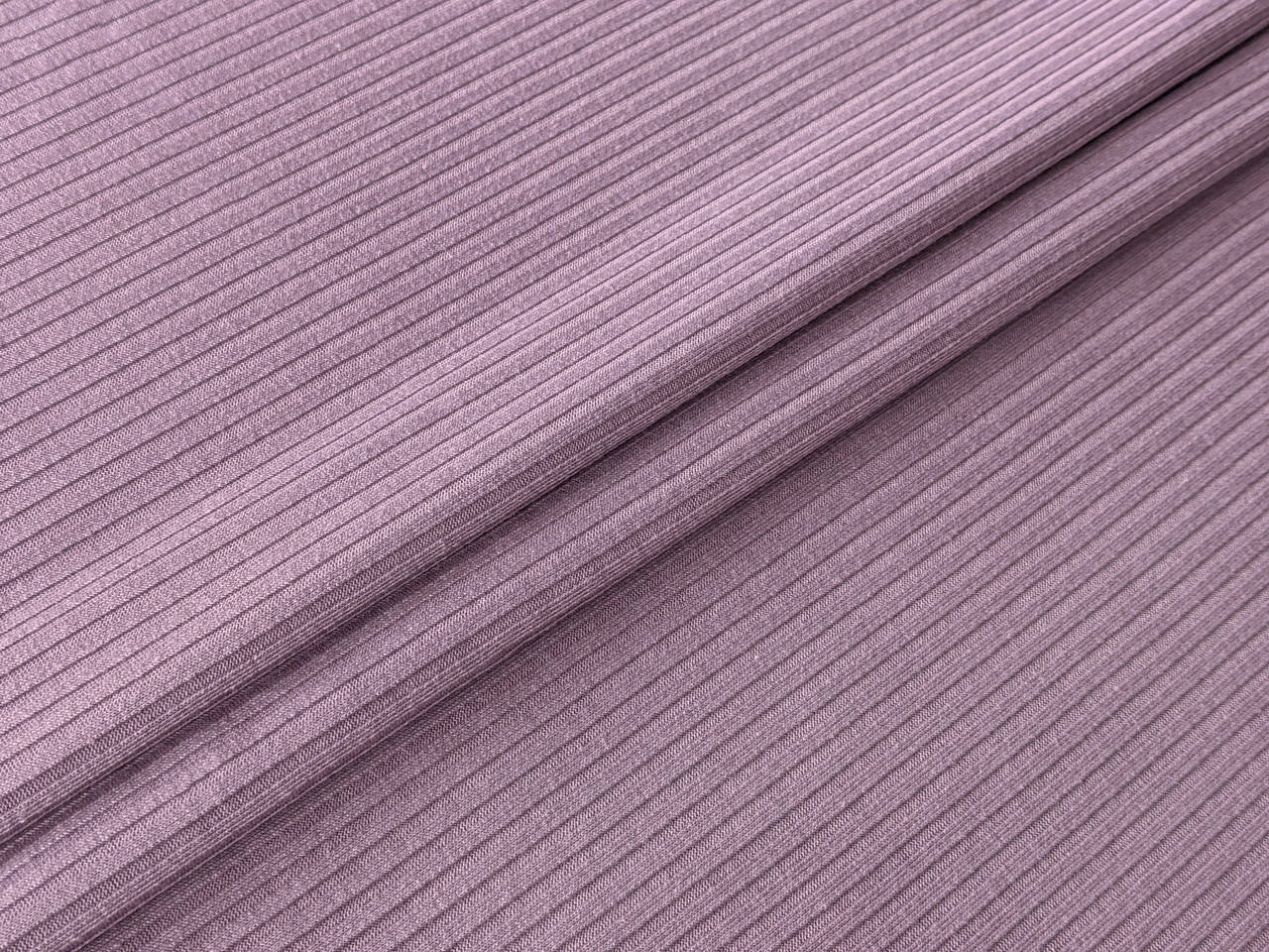 

Ткань Трикотаж рубчик 3 мм, лиловый