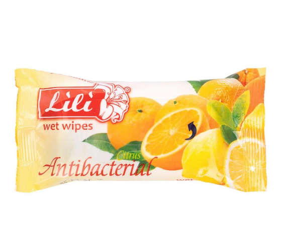 

Влажные салфетки Lili 15 шт Цитрус