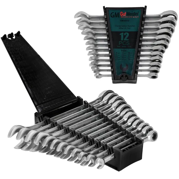 

Рожково накидные ключи с трещоткой накидні ключі Gut Meister Германия