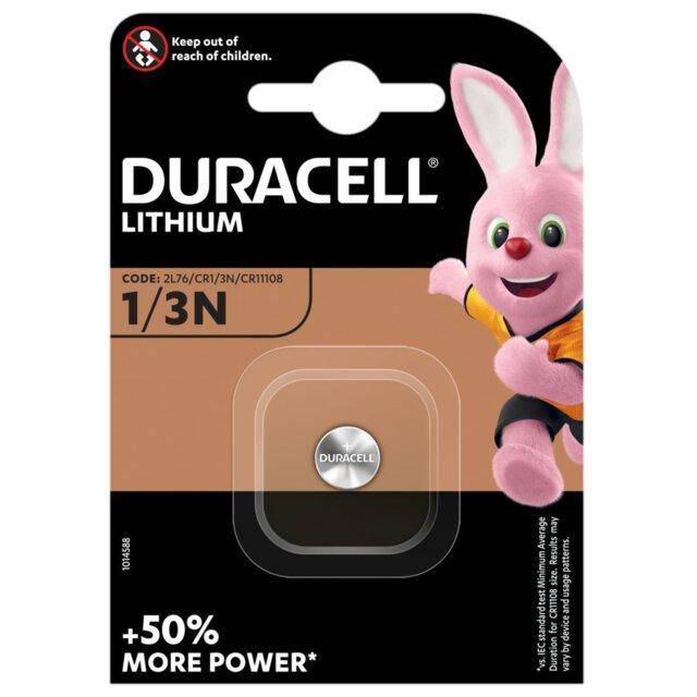 

Батарейка литиевая Duracell CR1/3N, 3V, блистер 1шт