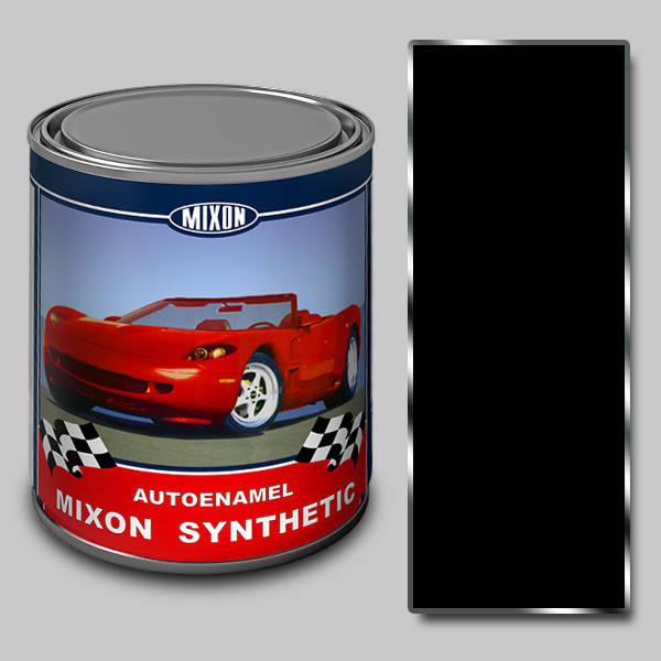 

Синтетическая автомобильная краска Mixon Synthetic. Черная 601. 1л, Черный