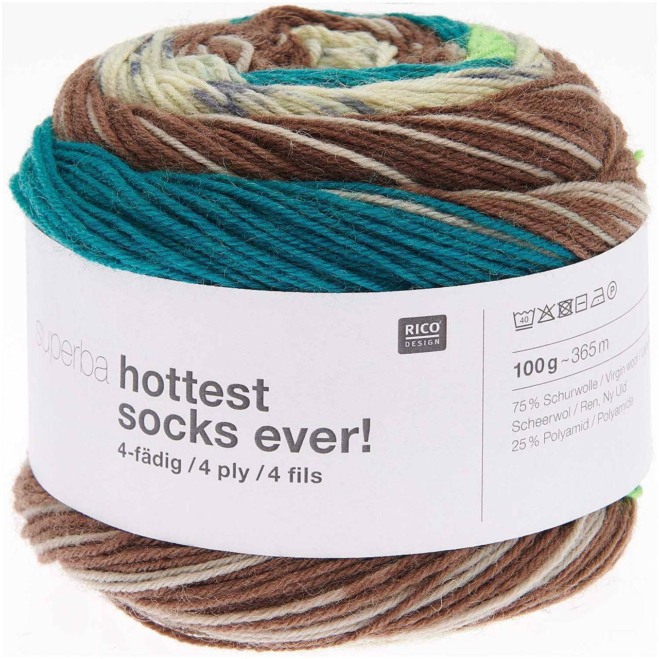 

Пряжа Rico Superba Hottest Socks Ever 4-ply (цвет 05)