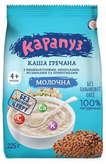 

Каша молочная гречневая с бифидобактериями,минералами,витаминами и пребиотиками 4м+ 225г Карапуз Украина