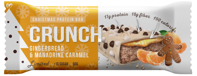 

Протеиновый батончик BootyBar Cranch Имбирный Пряник и Мандариновая Карамель (50 грамм)