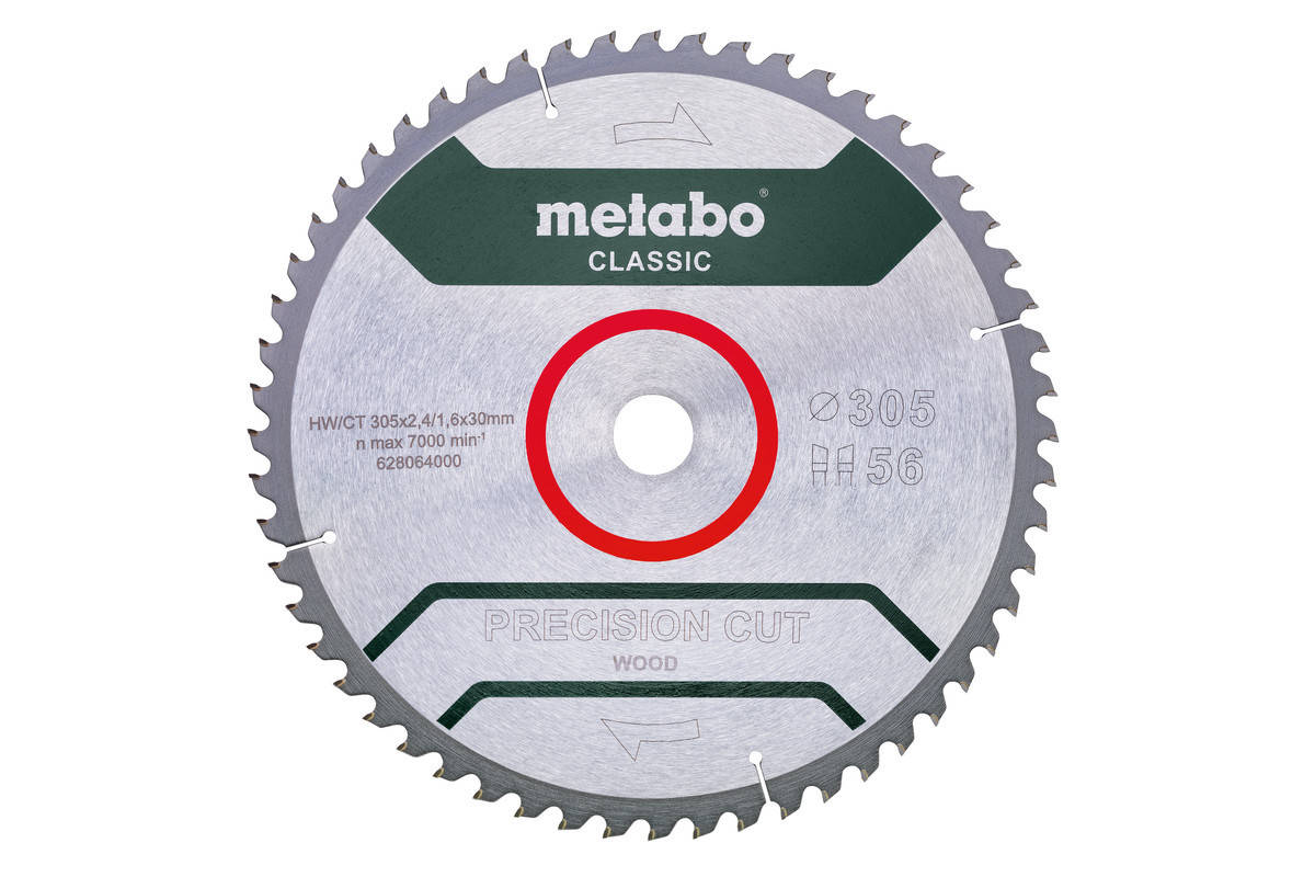 

Пильный диск Metabo Precision Cut Classic 305 мм/30 мм(56 зуб.)