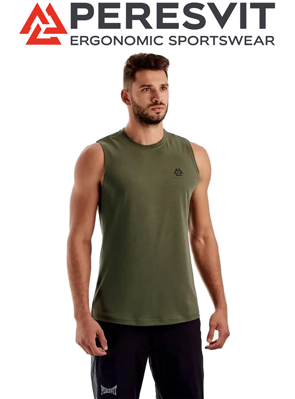 

Футболка безрукавка мужская Peresvit Dynamic Cotton Tank Rifle Green