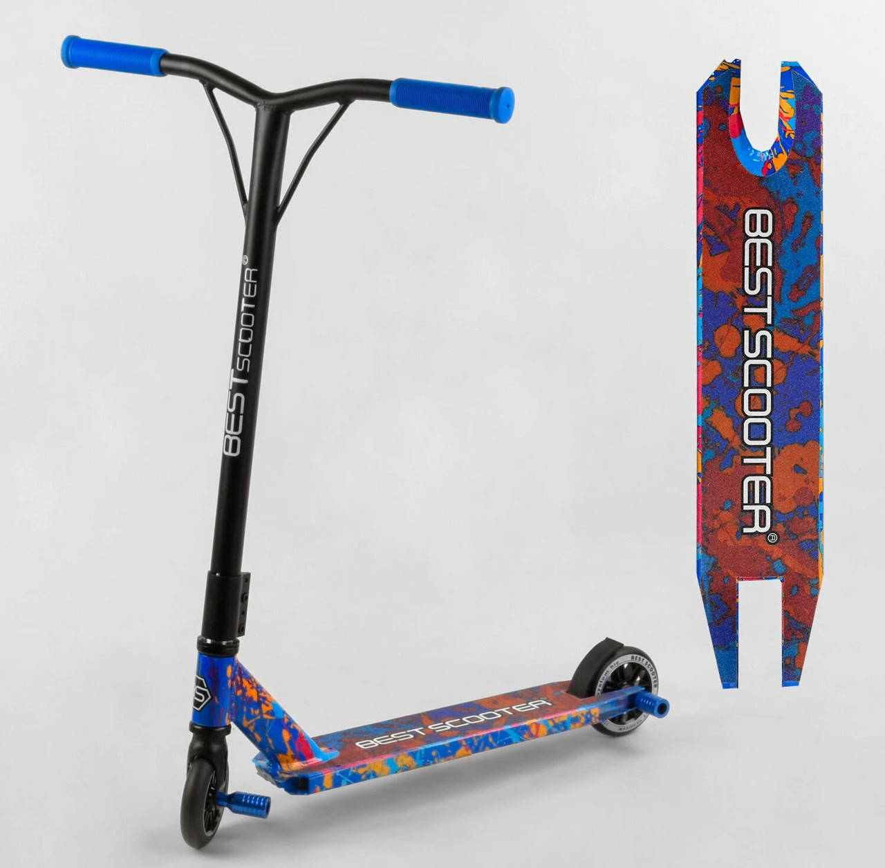 

Самокат трюковый 78107 Best Scooter синий 05640