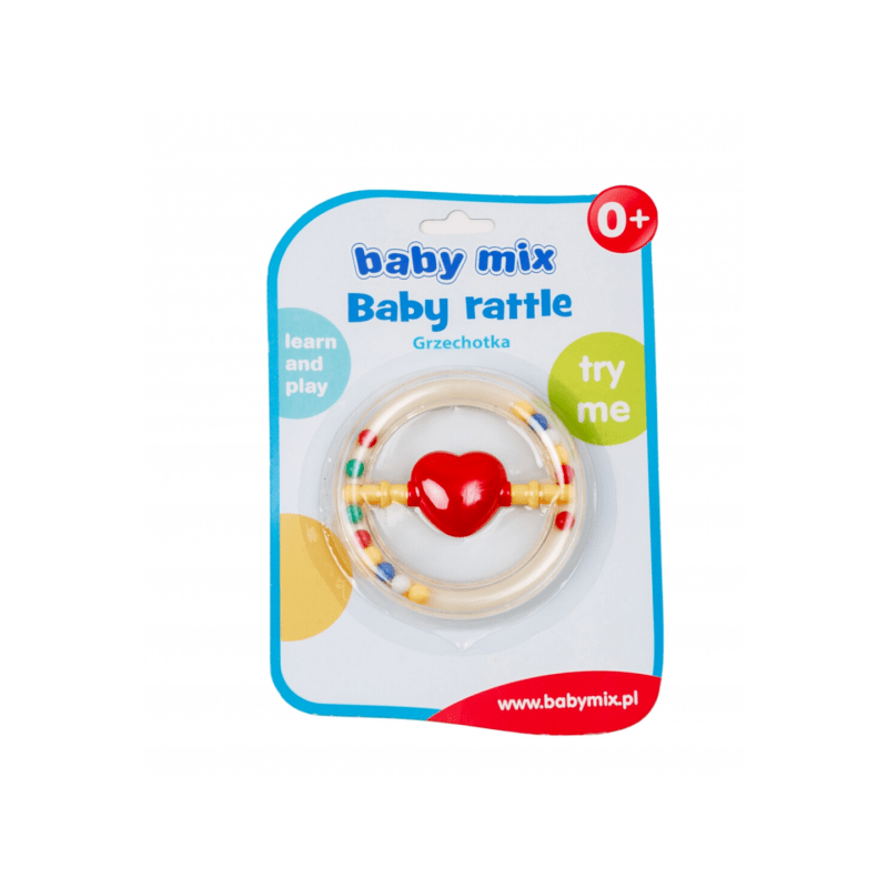 

Игрушка погремушка Сердце Baby Mix GW-G35 для малышей с рождения пластиковая