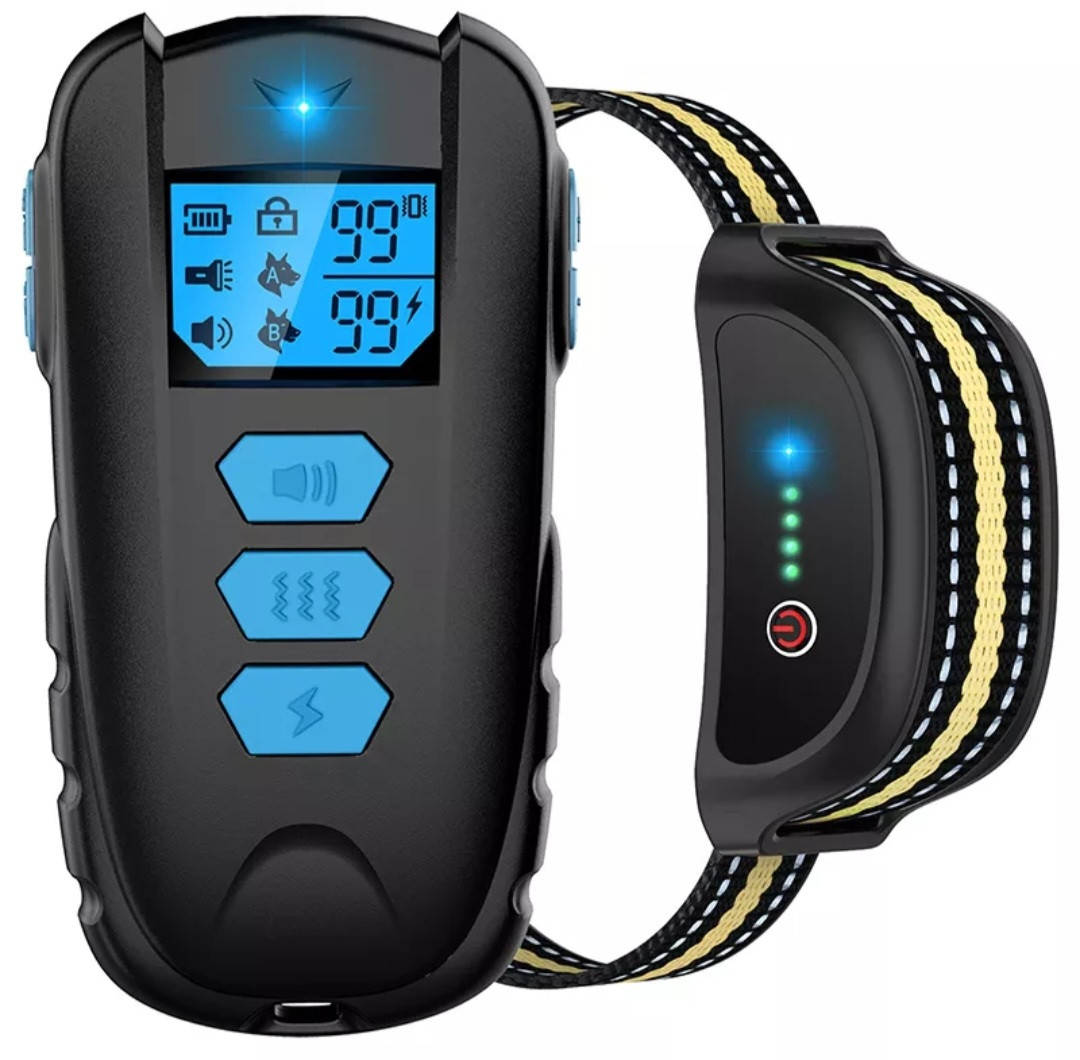 

Электронный ошейник для дрессировки DT-101 для собак от 8 кг., Голубой