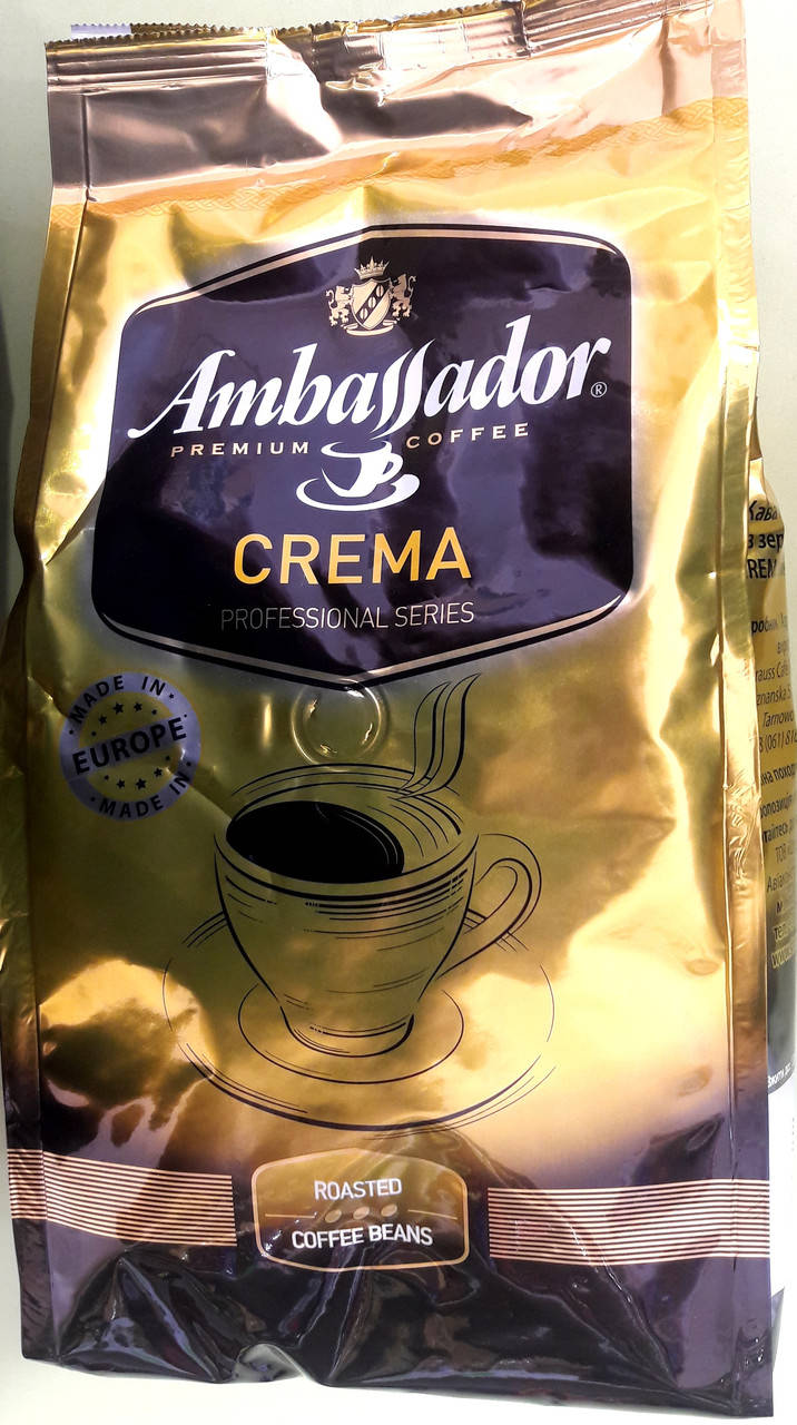 

Кофе Ambassador Crema 1 кг зерновой