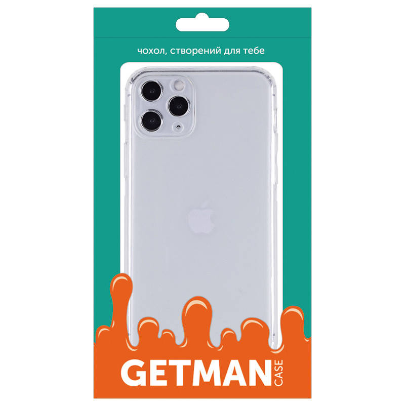 

Прозрачный силиконовый чехол с заглушками GETMAN для iphone 11 pro / айфон 11 про