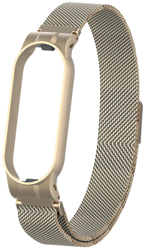 

Миланский Ремешок Milano Tech для Mi Band 5 Матовое золото