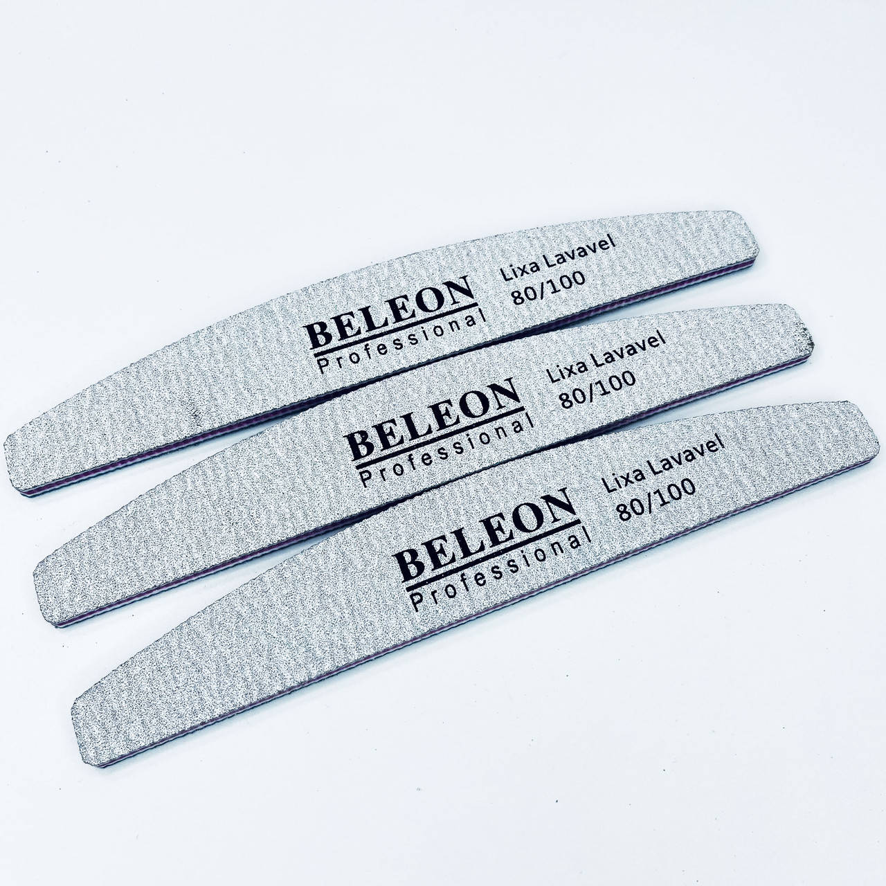 

Пилка для ногтей BELEON 80/100, серая