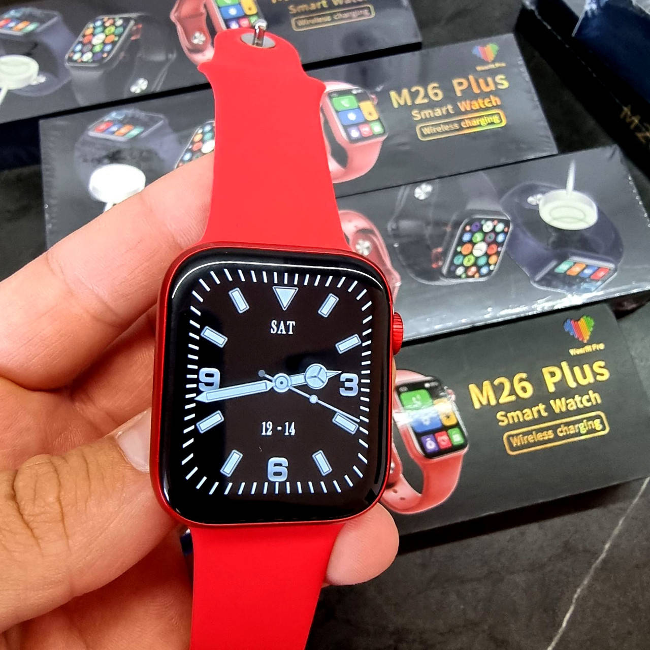 

Смарт-часы женские Smart Watch Series 6 M26 Plus 44mm Aluminium красные (red)