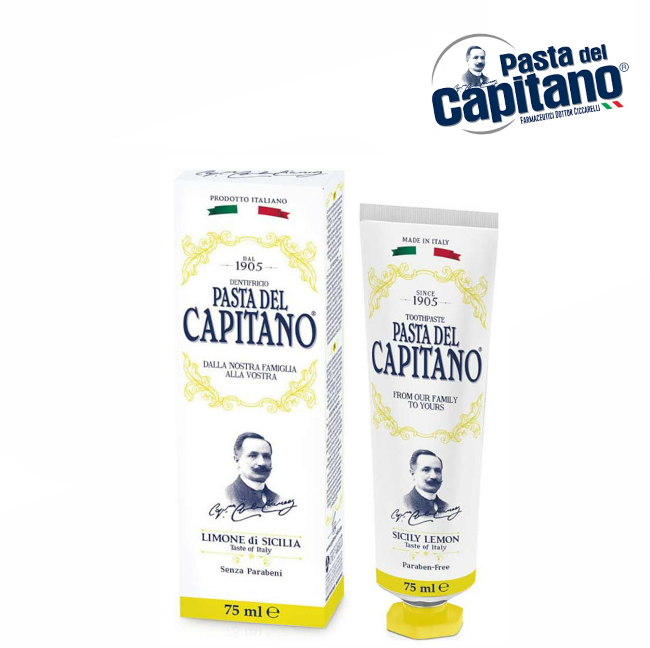 

Зубная паста Pasta Del Capitano 1905 Sicily Lemon сицилийский лимон 75 мл