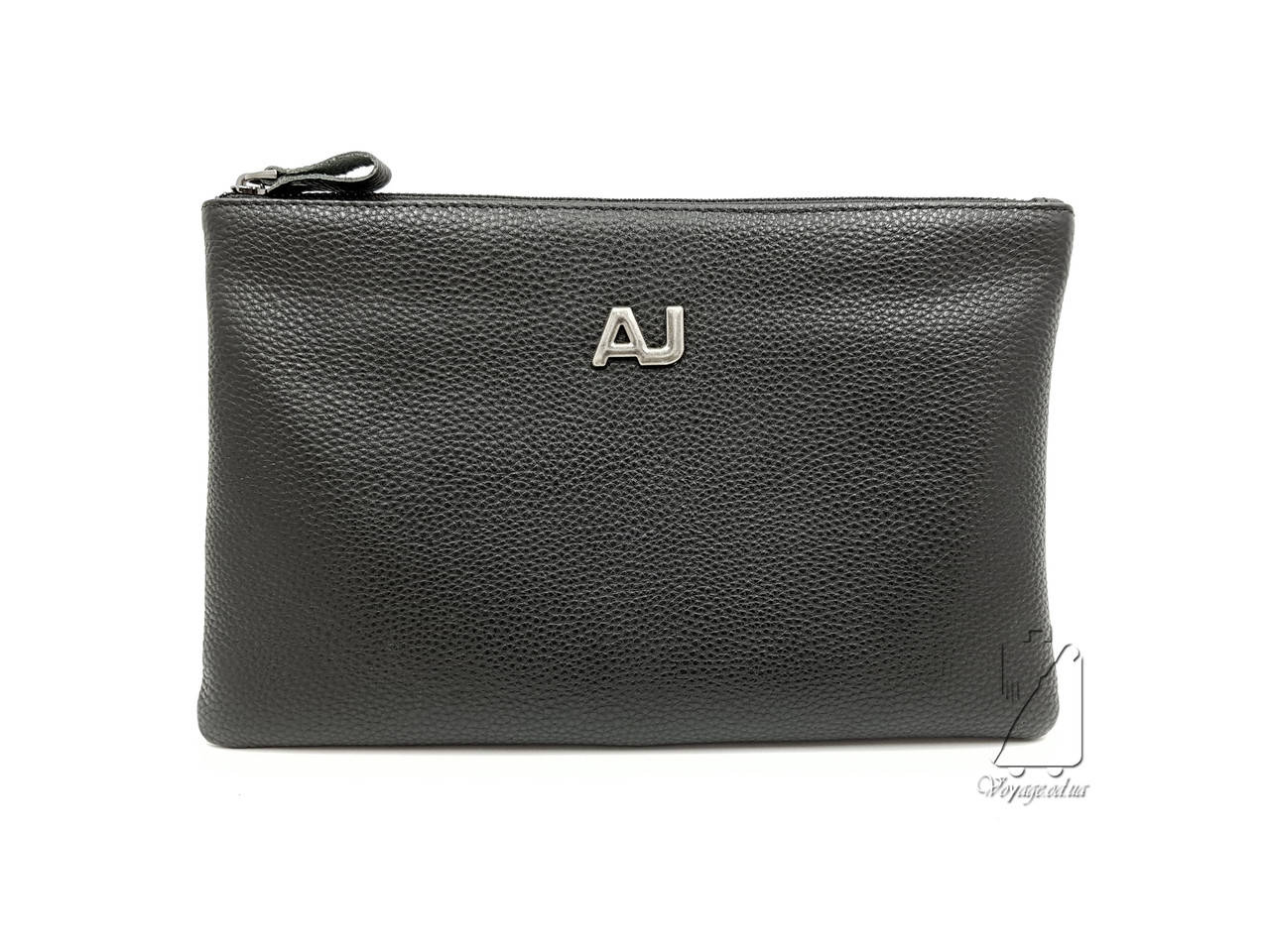 

Сумка клатч мужская кожаная AJ черная, Черный