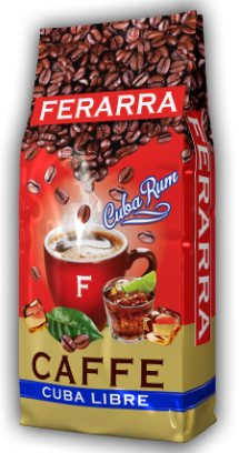 

Кофе в зернах 1кг Аромат Кубинский ром Ферарра Ferarra Caffe Cuba Libre