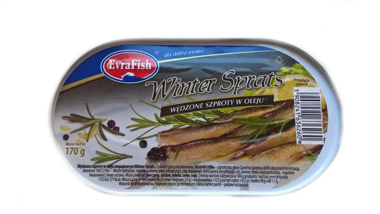 

Шпроты EvraFish (170 грм)