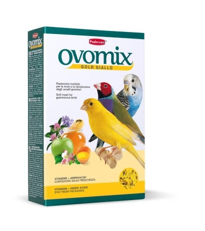 

Padovan Ovomix Gold Giallo Корм для птенцов и при линьке птиц - 0.3 кг