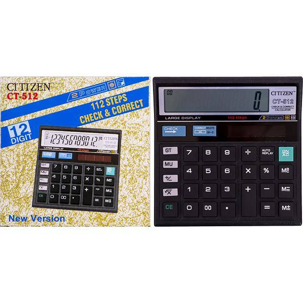 

Калькулятор NT-512 13х13х2 см, Черный