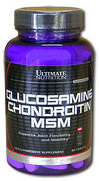 

Суперпопулярный препарат для связок Glucosamine Chondroitin MSM Ultimate Nutrition (90 табл. 3 та