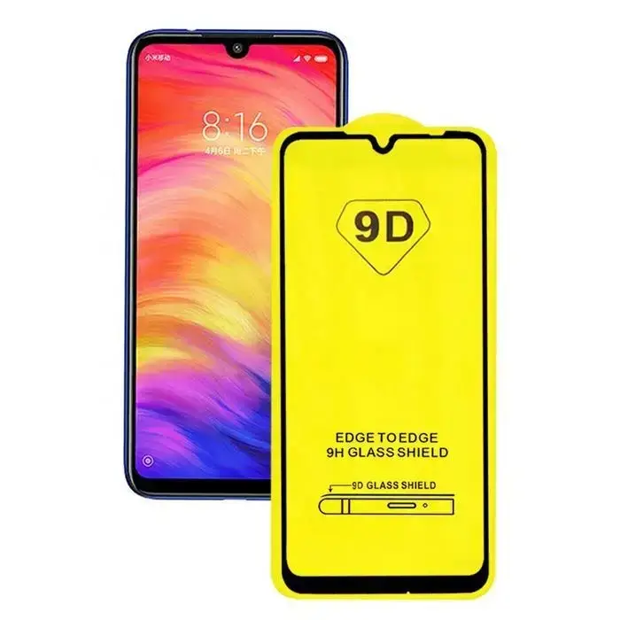 

Xiaomi Redmi Note 7 защитное стекло 9D Full Glue (Полный клей), Черный