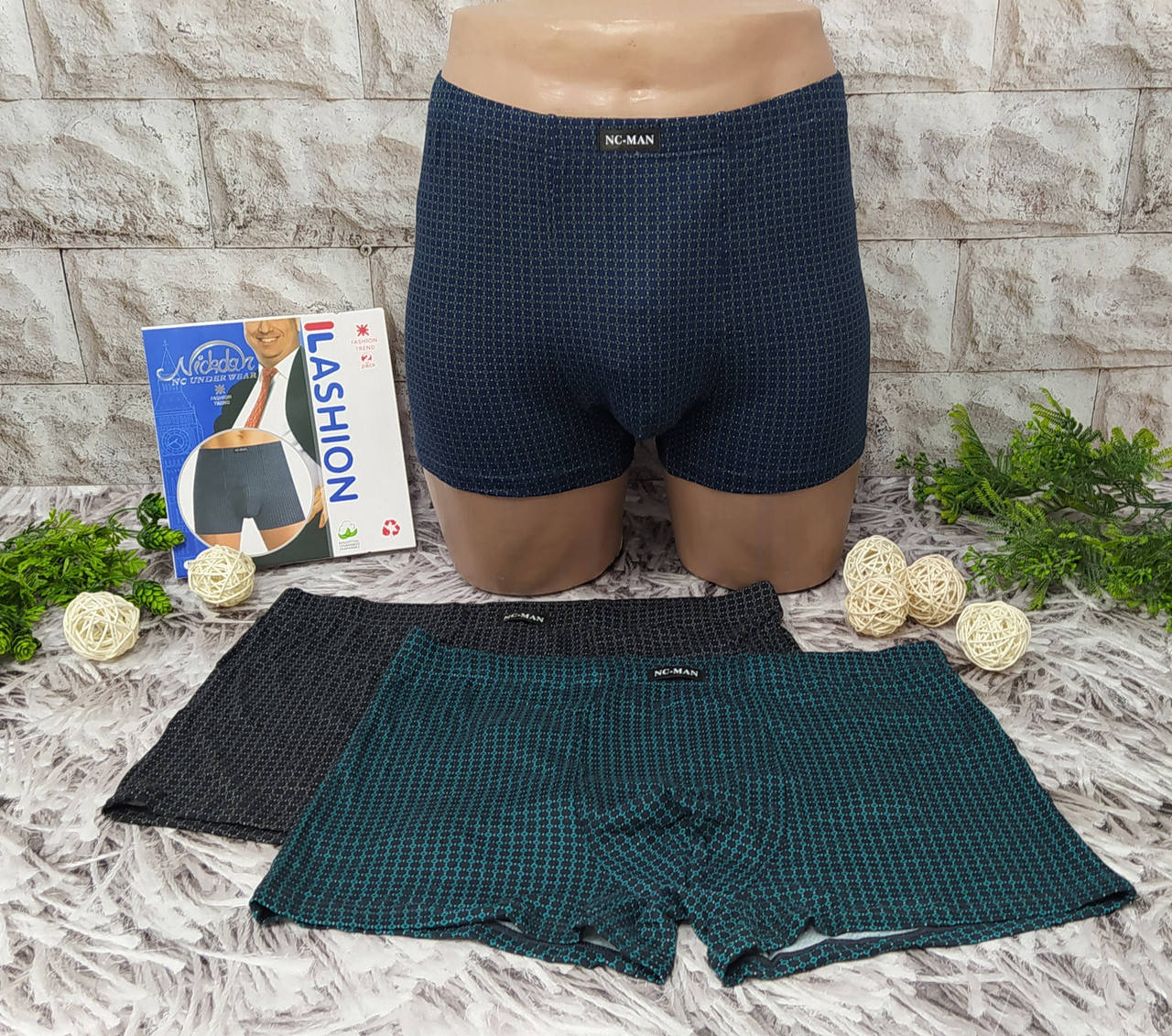 

Трусы мужские боксеры 6XL (56-58) хлопокNC-MAN (7931)
