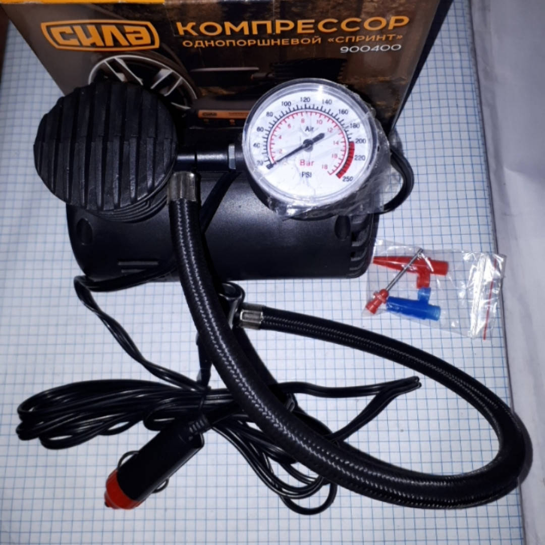 

Компрессор автомобильный в прикуриватель Сила