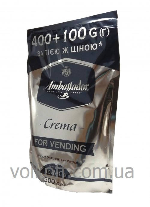 

Кофе растворимый Ambassador Crema Амбассадор Крема 500гр