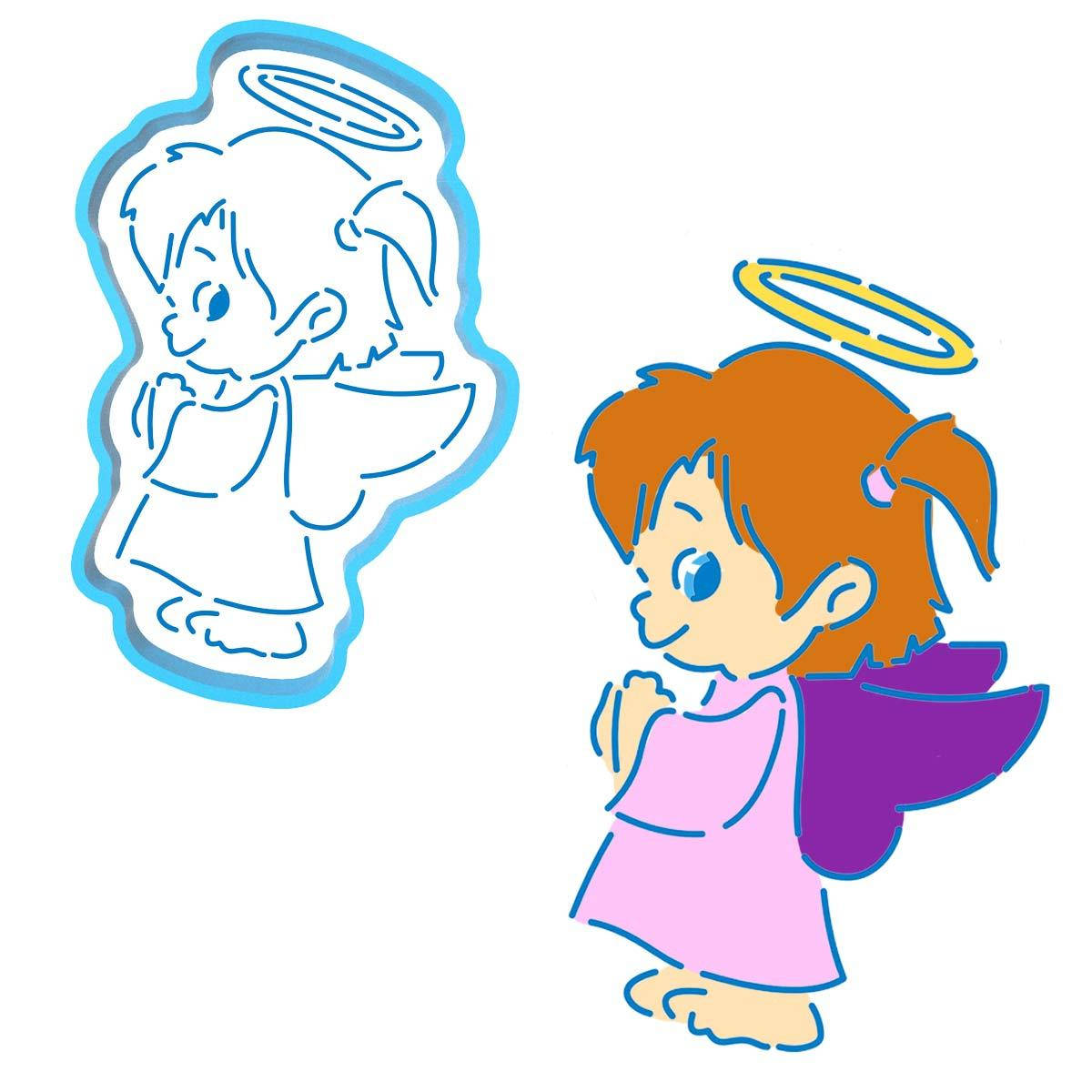 

Ангелок-7 вырубка с трафаретом 12*7,5 см (TR-2)