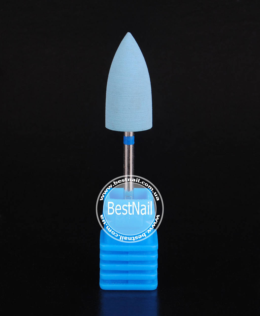 

Полировщик силиконовый для искусственных ногтей (голубой средний) Мягкий