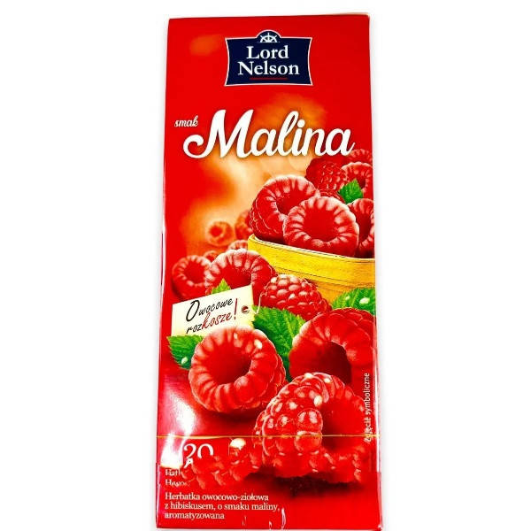 

Чай со вкусом Малины Lord Nelson Malina 20пакет.