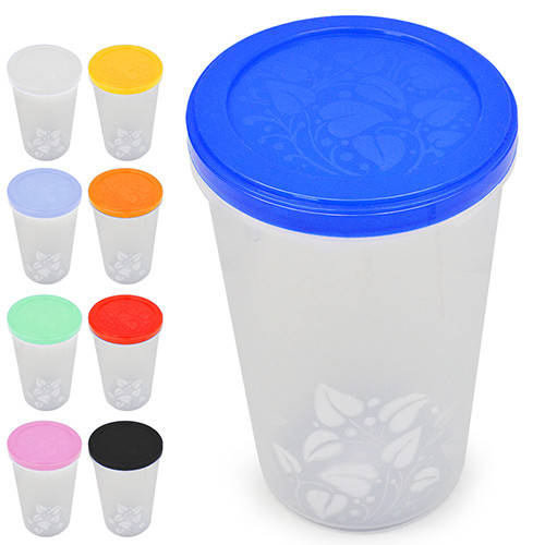 

Контейнер пищевой с резьбой "Кристалл" 1,6л, микс цветов, BP-032