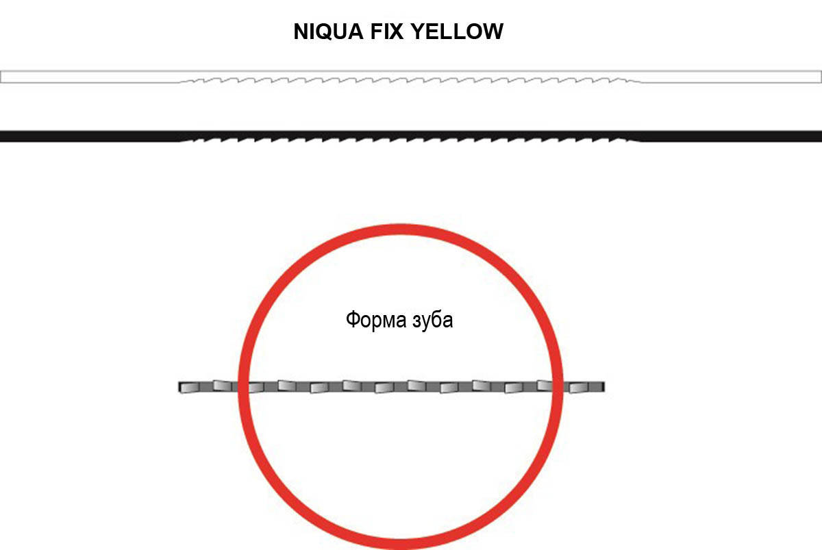 

Пилка для лобзиковых станков FIX YELLOW №2/0, комплект 6 шт