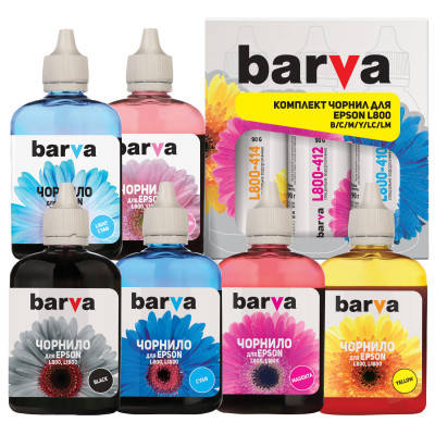 

Чернила Barva EPSON L800/L810/L850/L1800 (T673) B/C/M/Y/LC/LM 6х90 г (L800-090-MP)