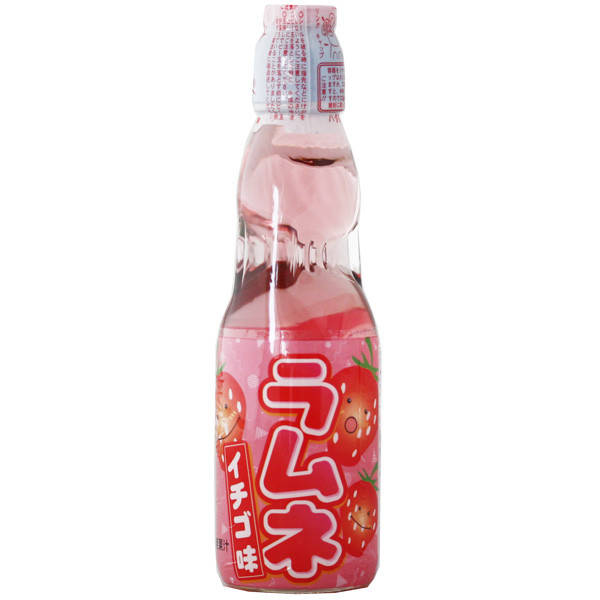 

Японская газировка с шариком Ramune Strawberry 200ml