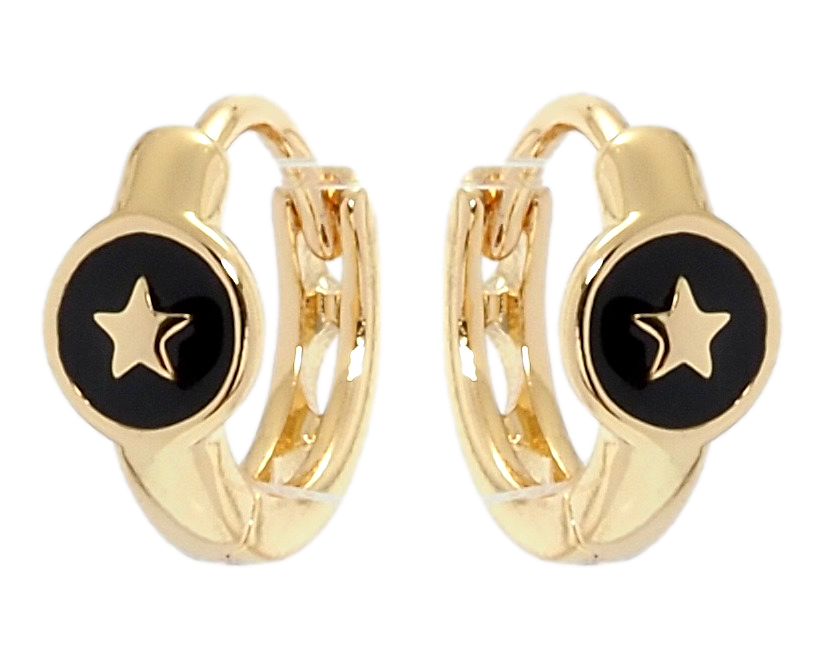 

Серьги Xuping Позолота 18K колечки "Звезды"